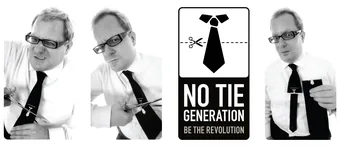 No Tie Generation: Isard Haasakker cutting off his tie